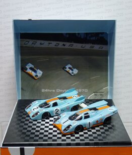 ( Geschenkdoos ) Gulf Porsche 917k Daytona set ( Geschenkdoos ) Gulf Porsche 917k Daytona set